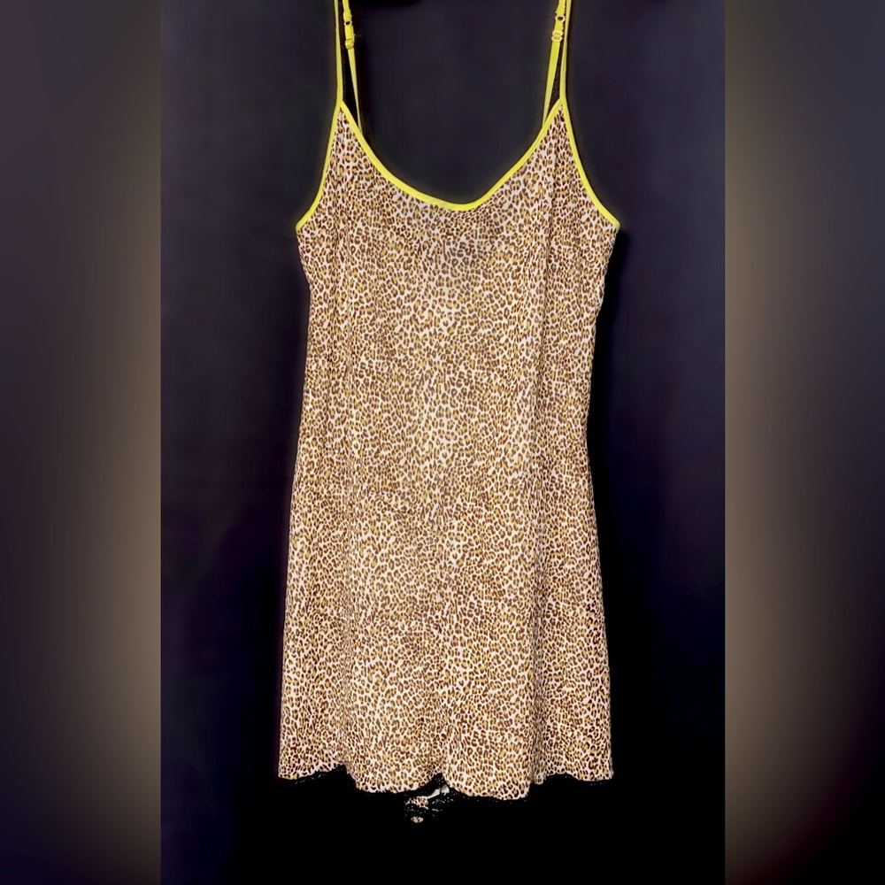 Juicy Couture Y2K Cheetah Print Slip Mini Dress